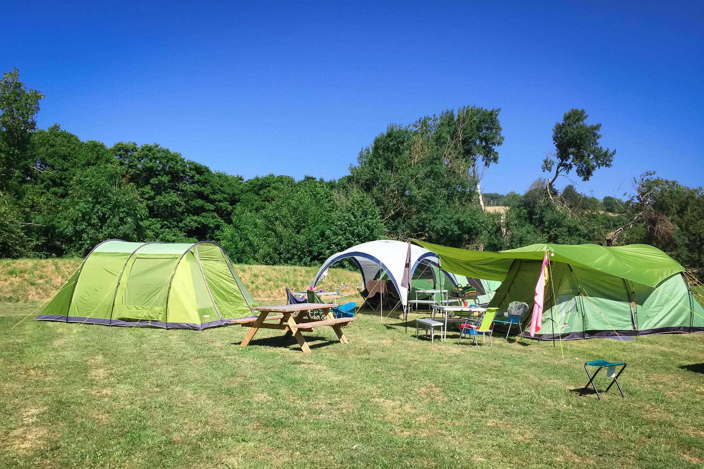 Painswick Glamping – Nice camping setup